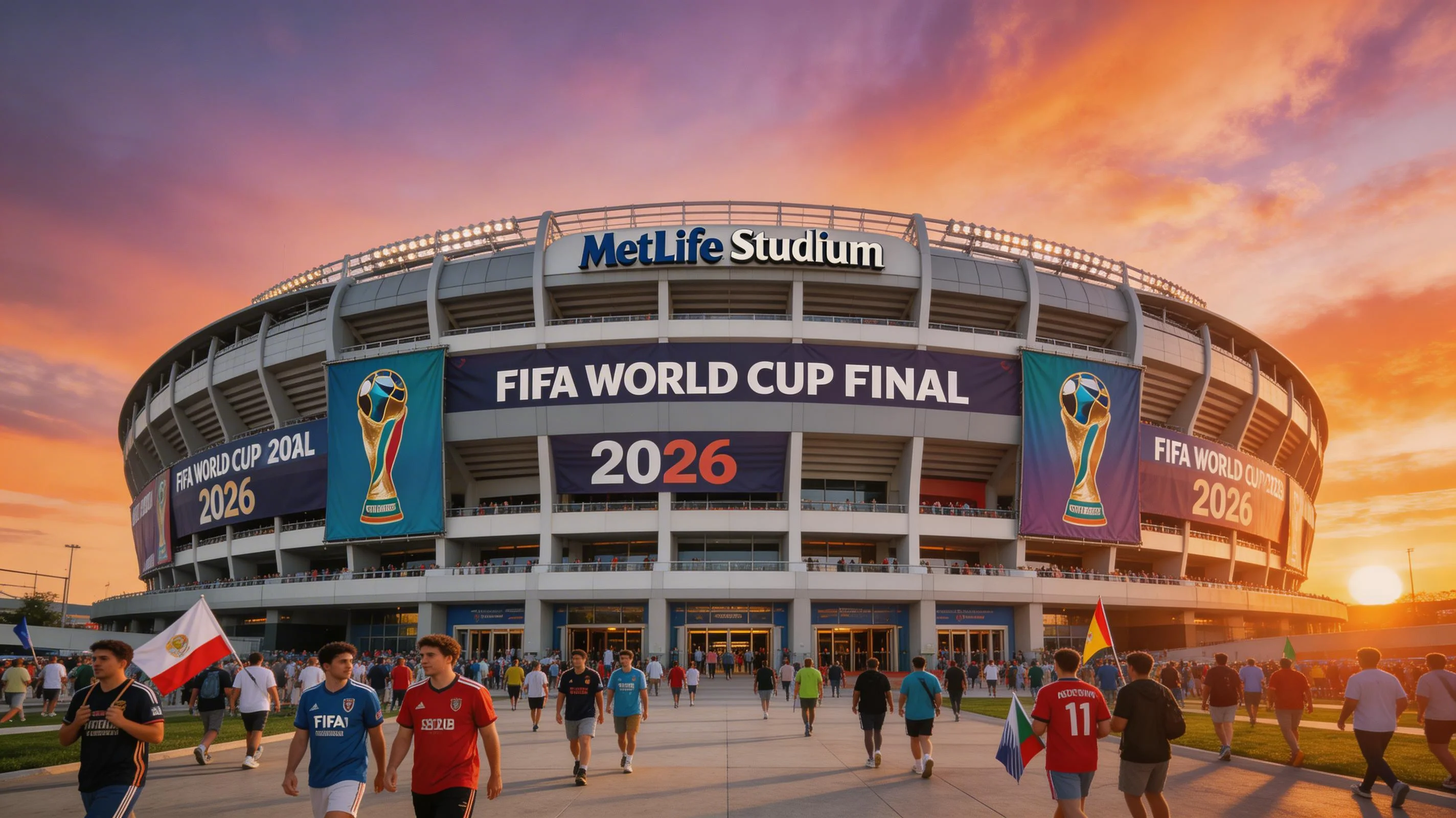 MetLife Stadium i New Jersey där VM 2026 finalen spelas